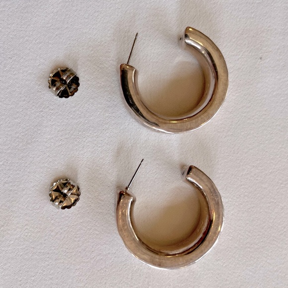 Simon Sebbag Designs Silver Hoop Earrings - Picture 13 of 16